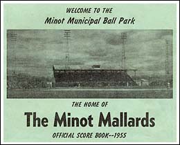 Minot Mallards Score Book