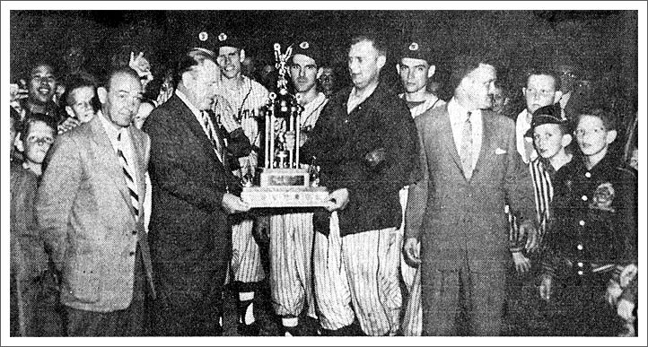 Trophy presentation