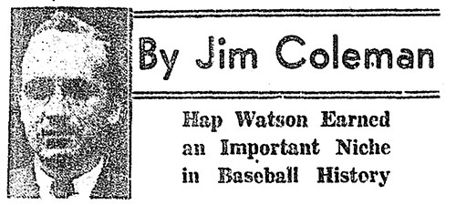 Jim Coleman column on Watson