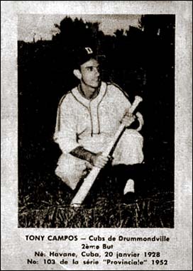 Campos baseball card